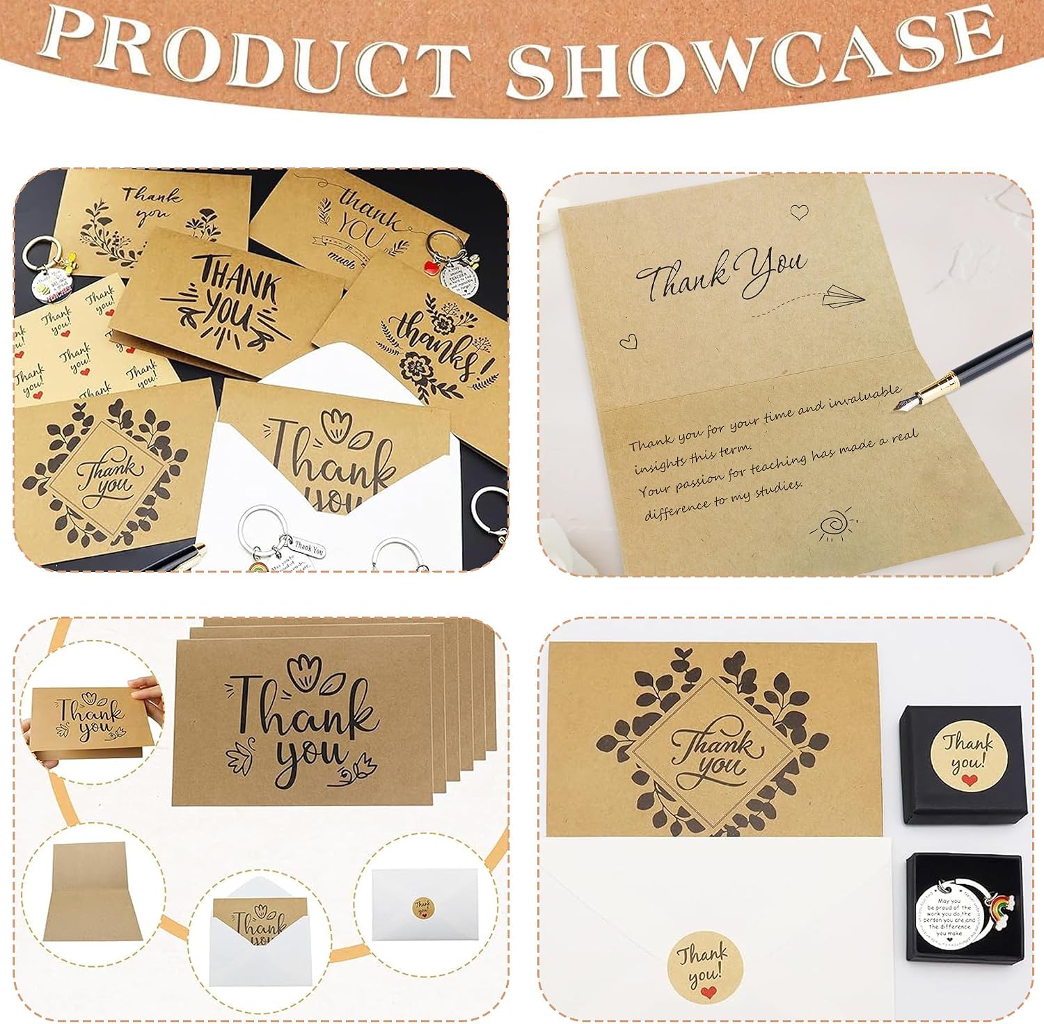 Detalle 2 de Everglit Thank You Teacher Key Ring Gifts – 6 Pack Gift Set