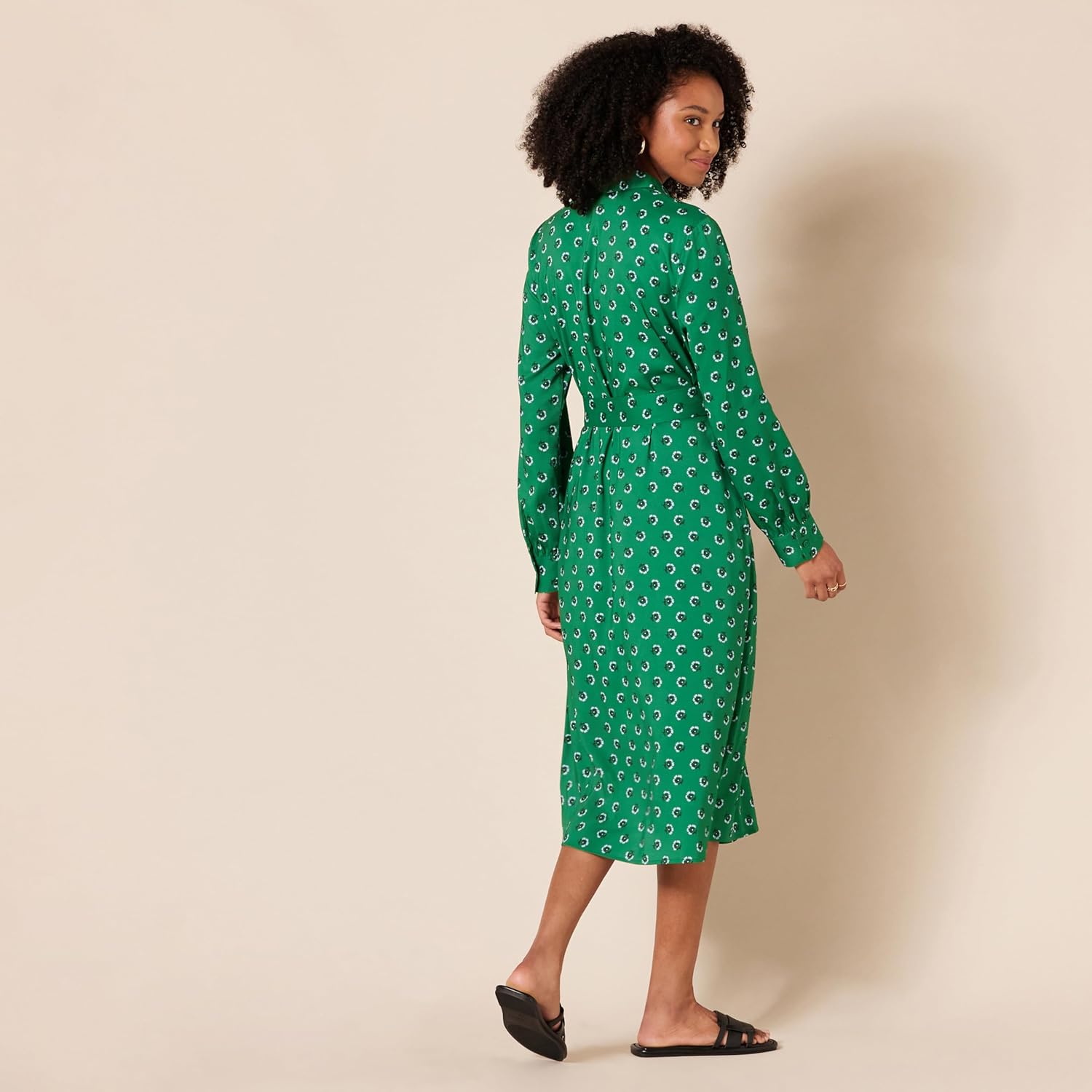 Thumbnail 1 de Amazon Essentials Women’s Long-Sleeve Midi Shirt Dress for Work and Office