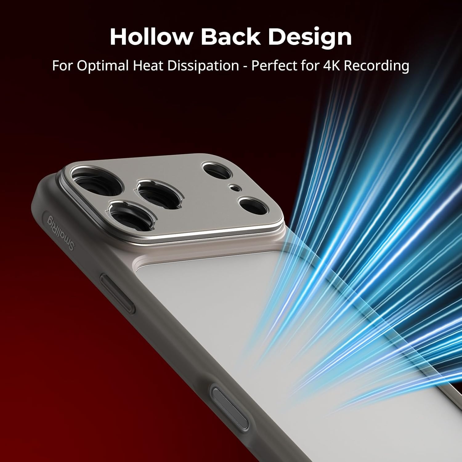 Detalle de SMALLRIG Custodia Protettiva FilMov per iPhone 17 Pro: design modulare per riprese calme e sicure