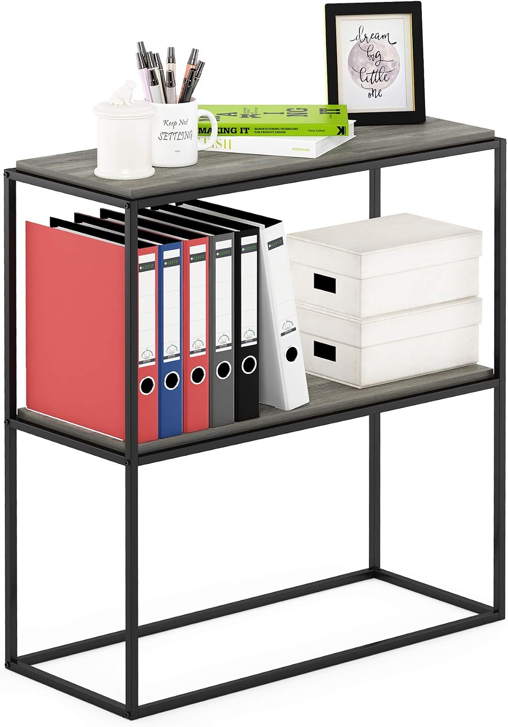 Detalle de Furinno 2-Tier Bookshelf