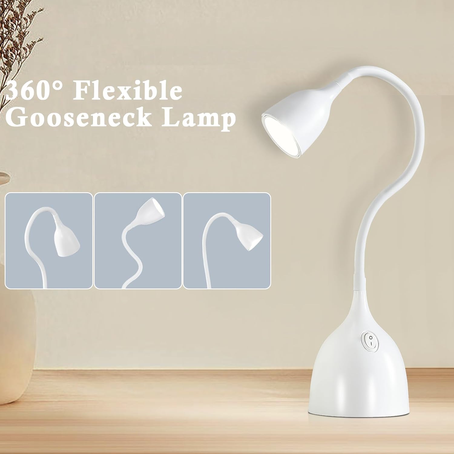 Thumbnail 4 de GyroVu LED Desk Lamp for College Dorm: Flexible Gooseneck, Eye-Caring Lighting