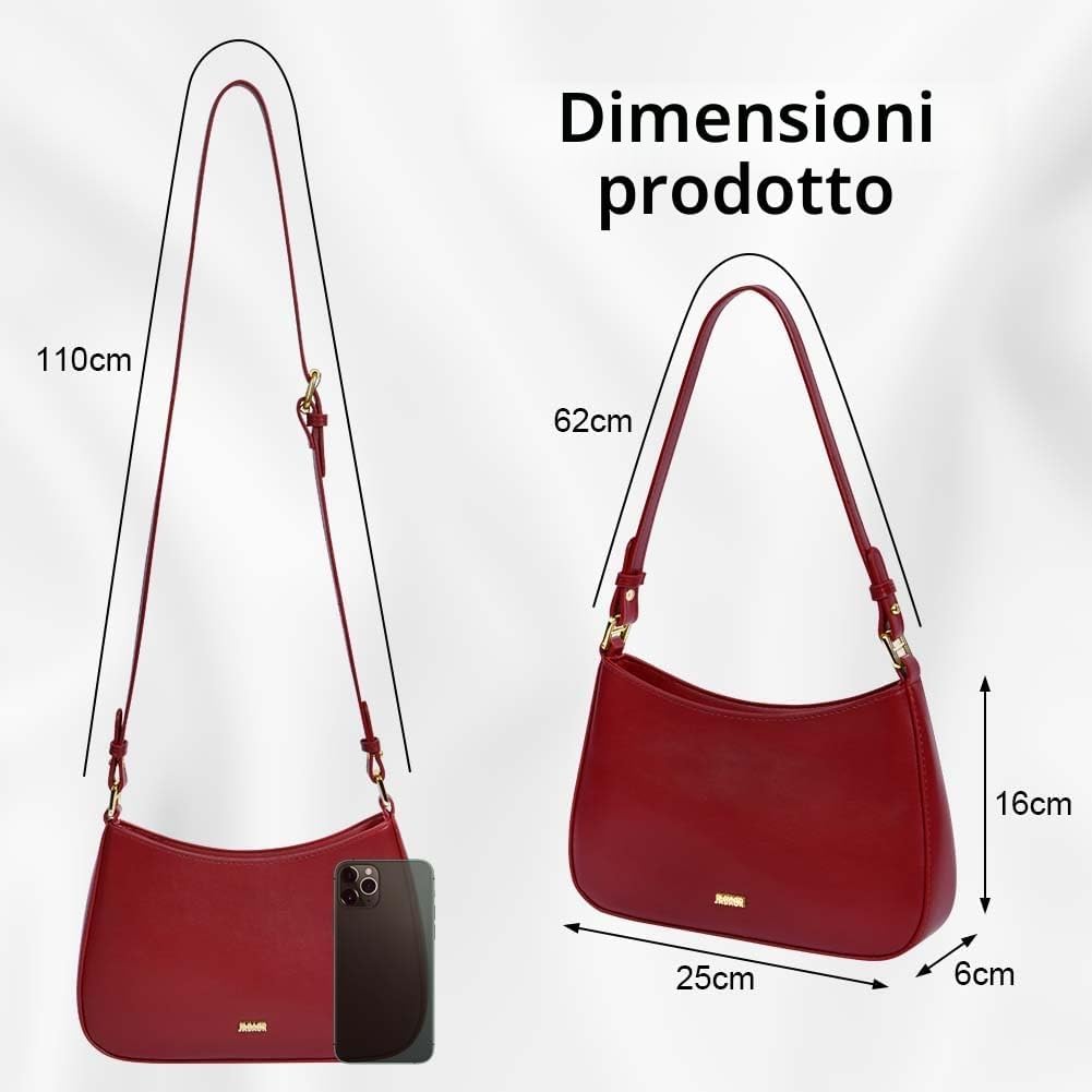 Detalle de Aucuu Borsa a Tracolla da Donna Piccola – stile Y2K retrò, pelle PU di qualità