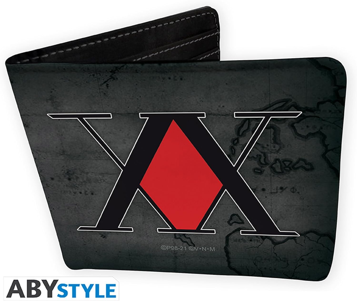 Detalle de ABYSTYLE Hunter X Hunter Geldbörse „Emblem“ aus Vinyl – klassisch, schwarz