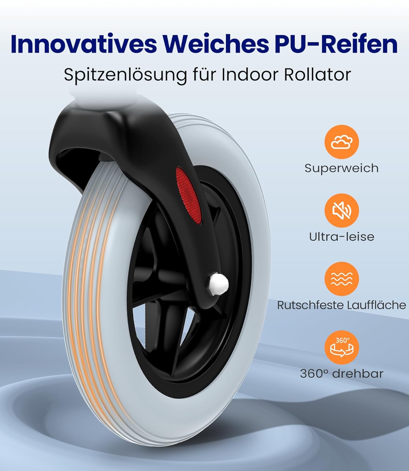 Thumbnail 2 de VOCIC Z32 Rollator schmal für Wohnung