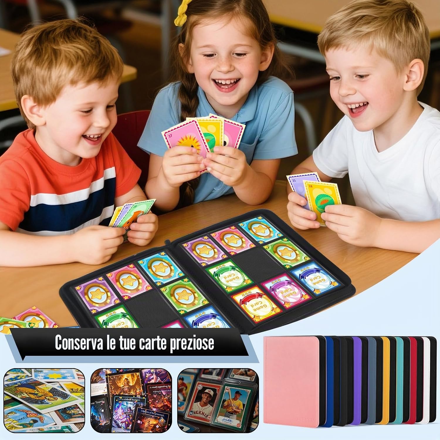 Thumbnail 6 de WITHYU 9 Album Collezionista per Carte - 540 Tasche, Impermeabile e Antigraffio in Blu Indaco