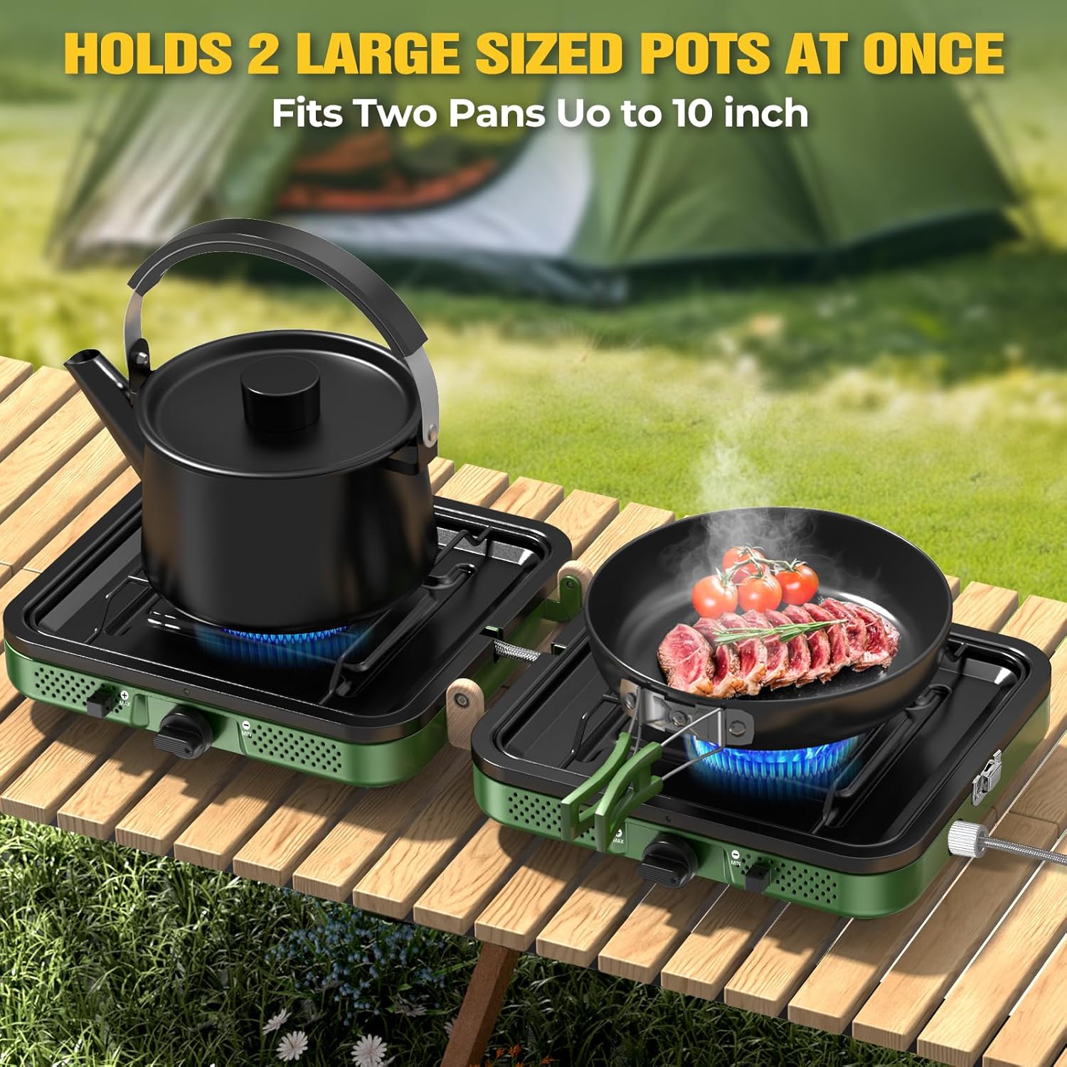 Thumbnail 4 de Camp Stove 2-Burner 20000 BTU Portable Grill ⛺