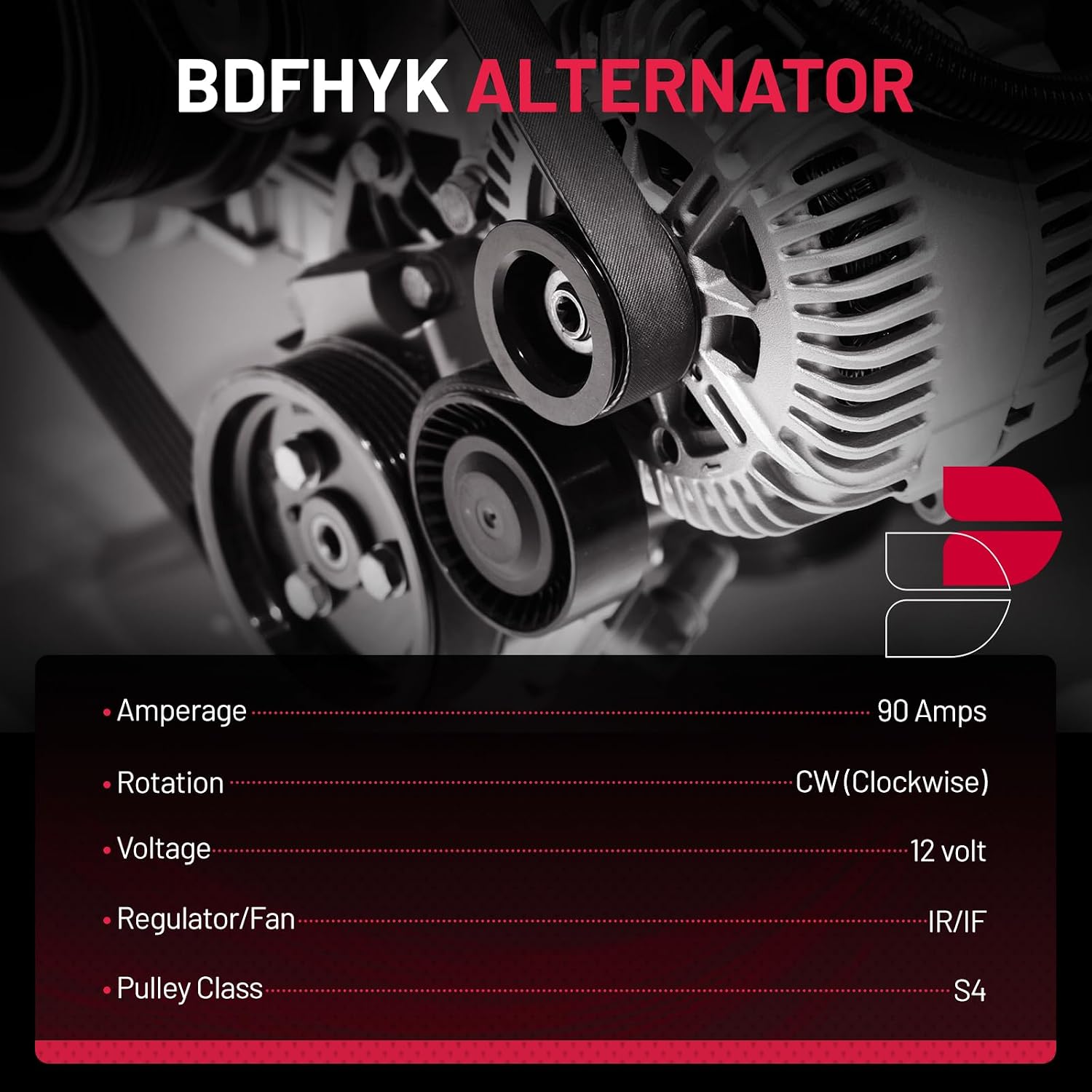 Detalle de BDFHYK Alternator 90A