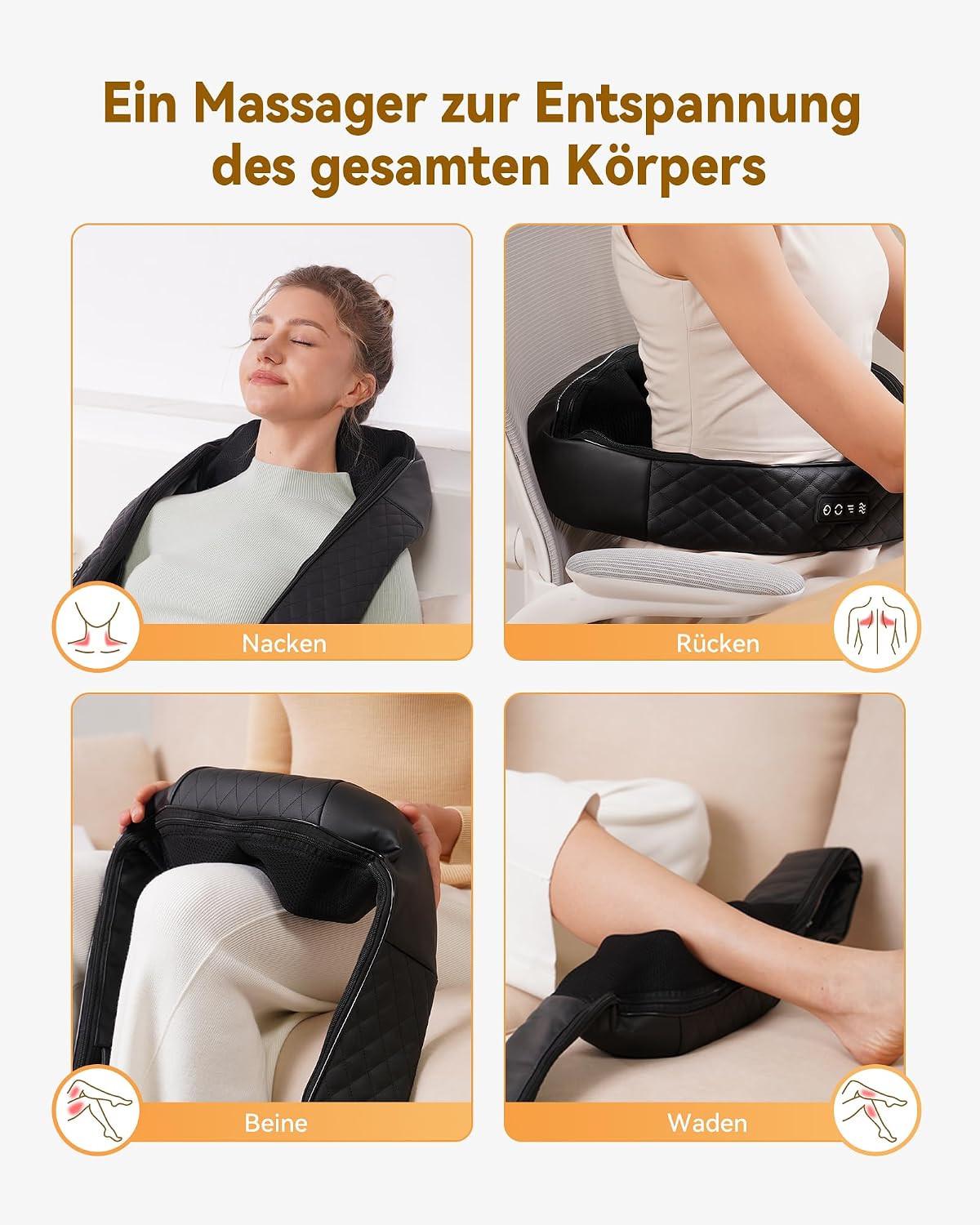 Thumbnail 3 de KNQZE Nackenmassagegerät mit Wärme 2026 4D