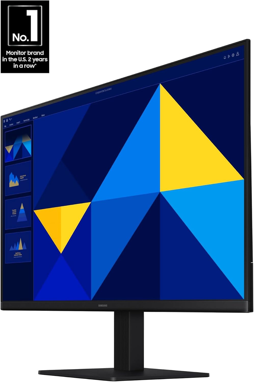 Thumbnail 1 de Samsung 27" (S30GD) Essential Monitor (LS27D304GANXZA) with IPS Panel, Tilt-Only Stand, and 100Hz