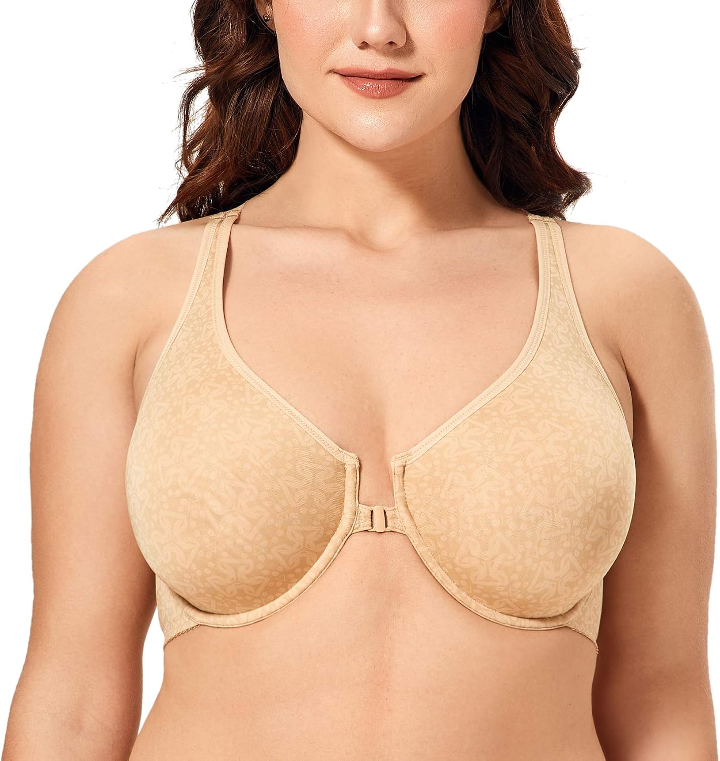 Thumbnail 6 de DELIMIRA femme soutien-gorge à fermeture invisible devant, armatures et décolleté plongeant (grande taille)