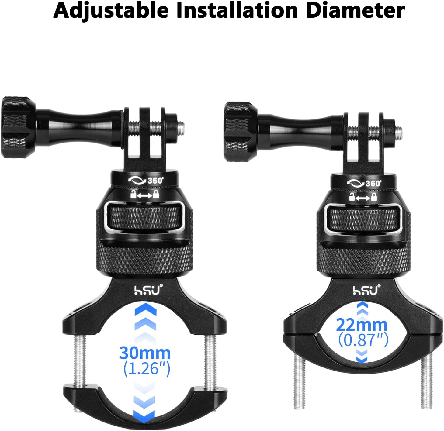 Thumbnail 2 de HSU Bike Handlebar Clamp Mount for GoPro