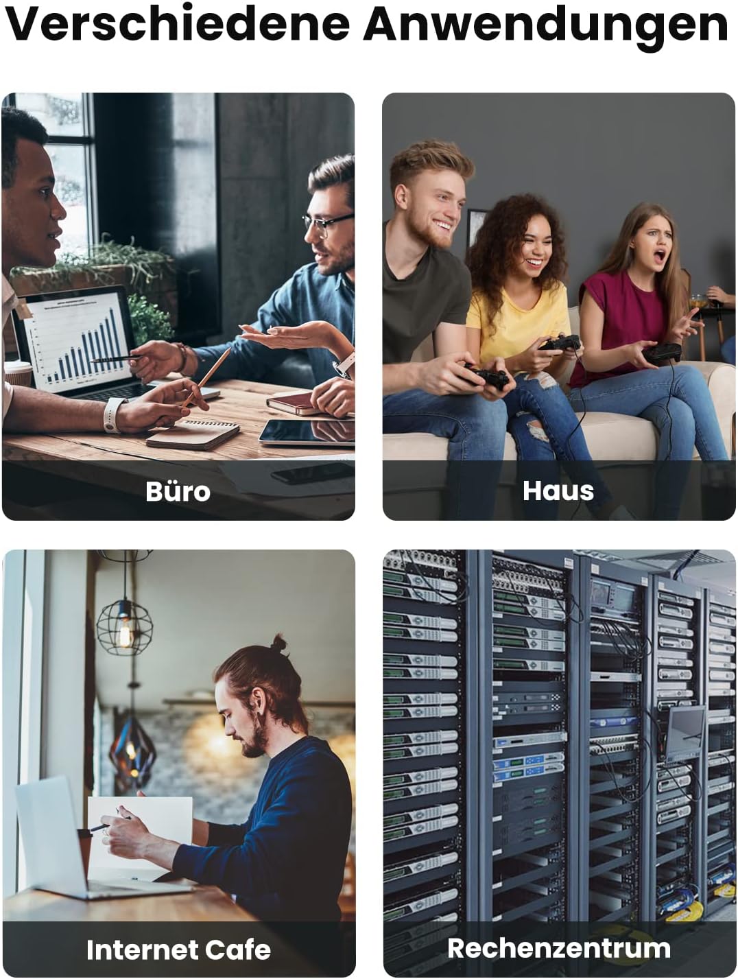 Thumbnail 5 de UGREEN CAT 7 LAN-Kabel (5 m) mit 10.000 Mbit/s und 600 MHz – Ethernet-Netzwerkkabel