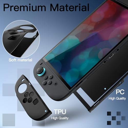 Detalle de JETech Custodia Sottile Dockable per Nintendo Switch 2, Nero