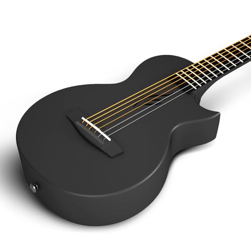 Detalle de Enya Nova Go Mini: Chitarra Acustica da Viaggio in Fibra di Carbonio 32
