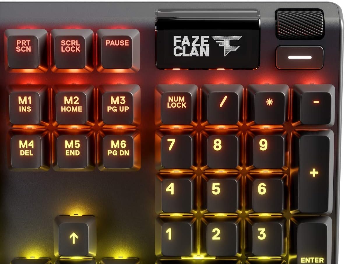 Detalle 1 de SteelSeries Apex 7 – Mechanische Gaming-Tastatur mit OLED Display und AZERTY French Layout