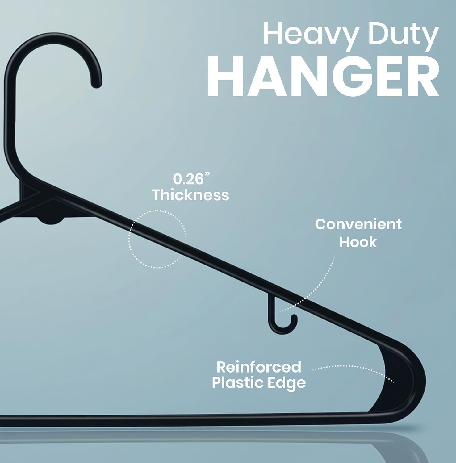 Detalle 2 de Utopia Home Plastic Hangers 50-Pack