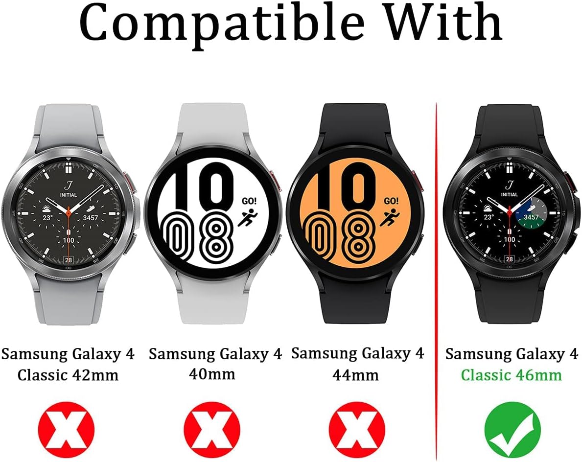 Thumbnail 1 de Diruite 4-Pack Tempered Glass Screen Protector for Samsung Galaxy Watch 8/4 Classic 46mm