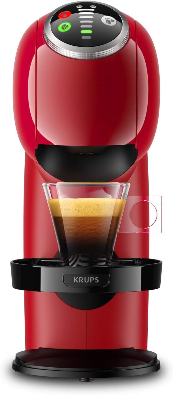 Detalle de NESCAFÉ Dolce Gusto Genio S Plus von Krups – kompakte Kapselmaschine, 0,8 L, 1500 W, rot KP3405