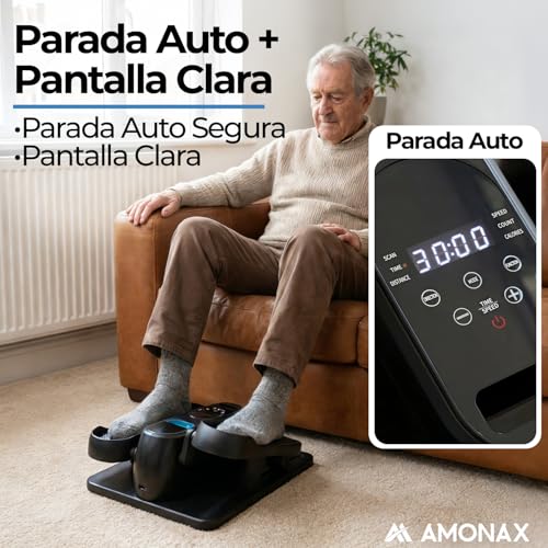 Detalle de Amonax Pedaleador Eléctrico Motorizado: mini elíptica para usar sentado bajo el escritorio