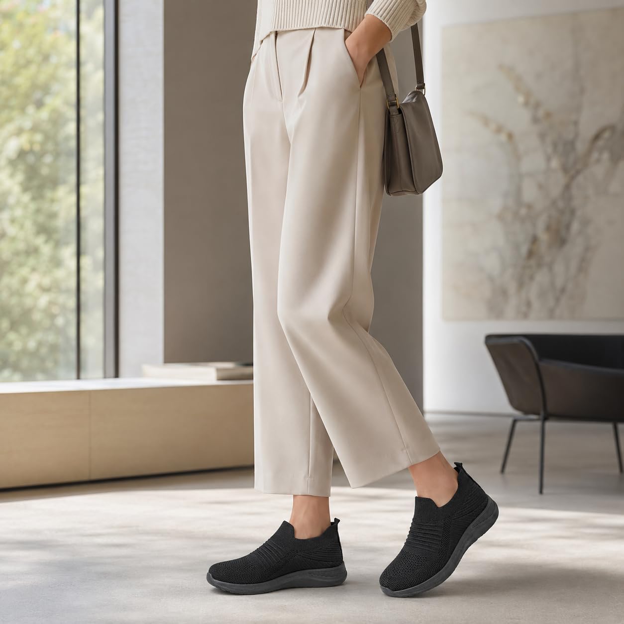 Detalle de JOMIX Scarpe Senza Lacci Donna Estive: Leggere, Traspiranti e Comode