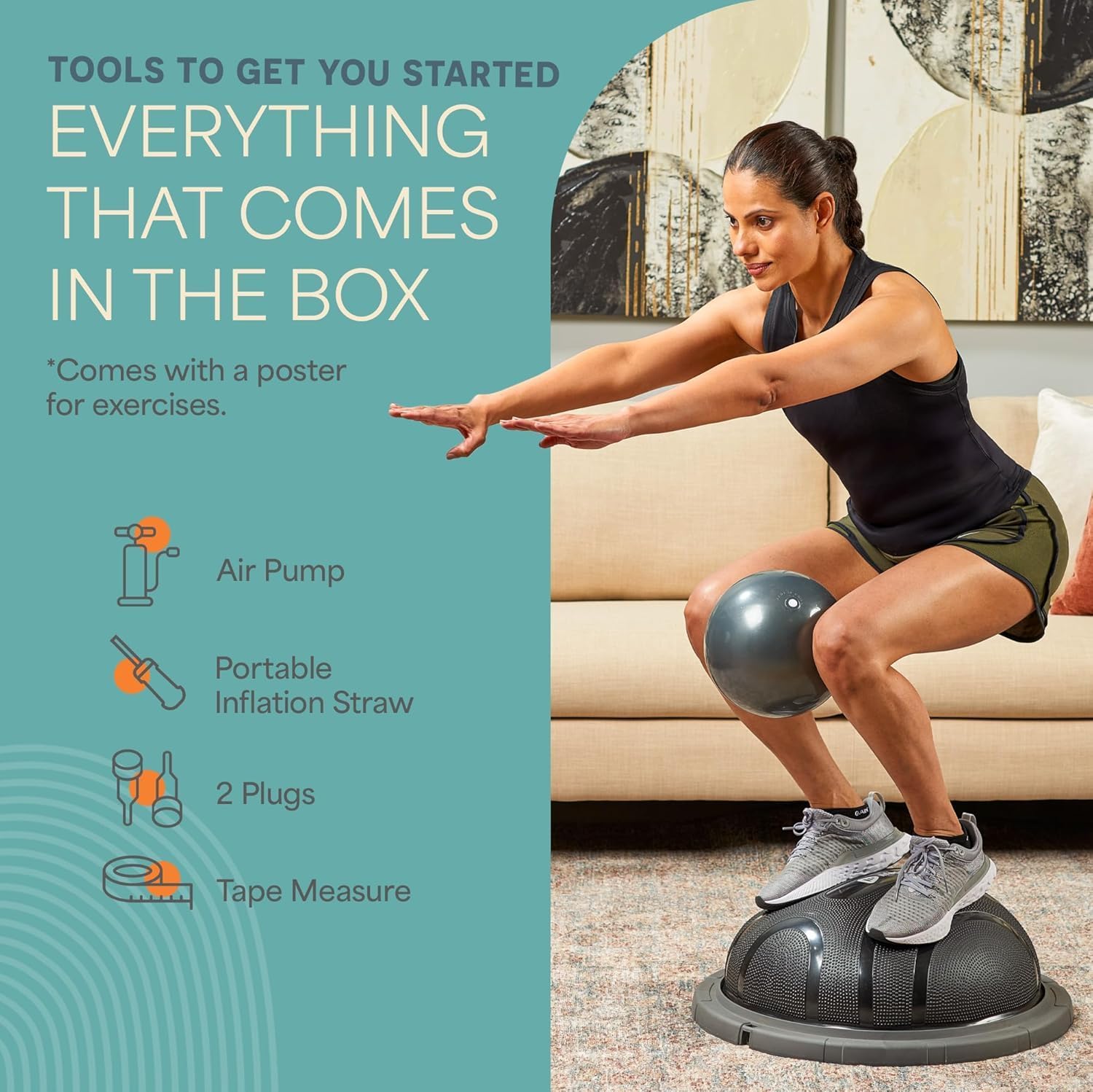 Detalle de Lifepro Half Exercise Ball Trainer, PP/TPE