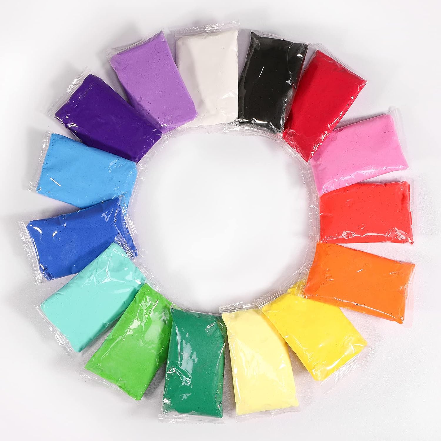 Detalle 2 de Ecurfu Air Dry Clay 24 Colors – Creative DIY Modeling Kit for Kids and Adults