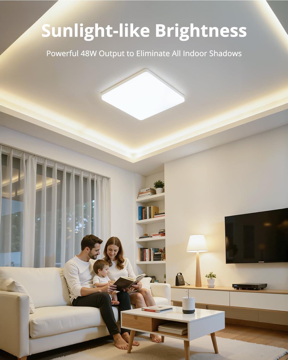 Thumbnail 1 de Yafido 48W-kwadrat led-plafondlamp, 4320 lm en 30 x 30 cm