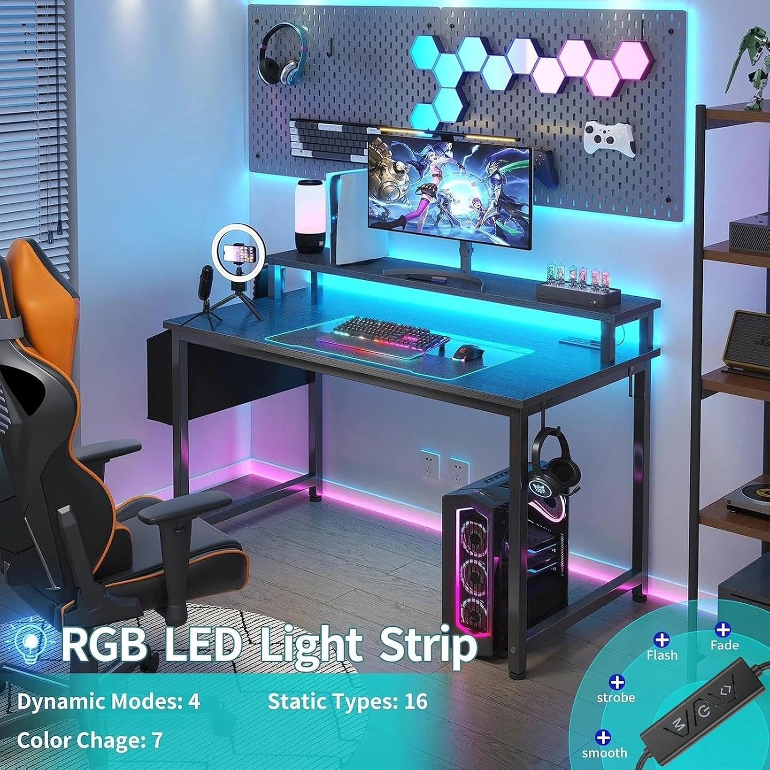 Detalle de Lufeiya Gaming Desk, 40-Inch