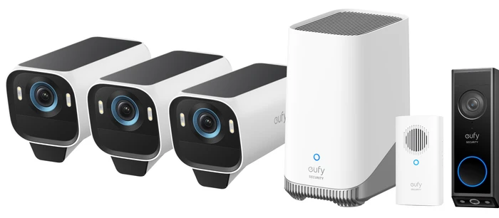 Thumbnail 25 de eufy eufyCam S3 Pro 3er-Pack mit Video Doorbell E340