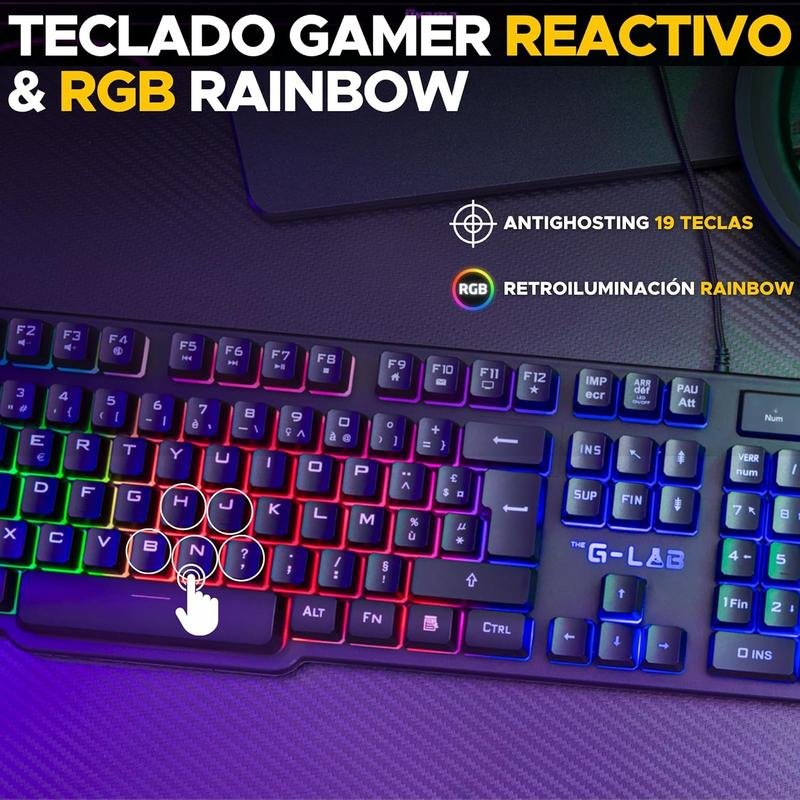 Detalle 2 de The G-Lab Combo Sulfur pack gaming