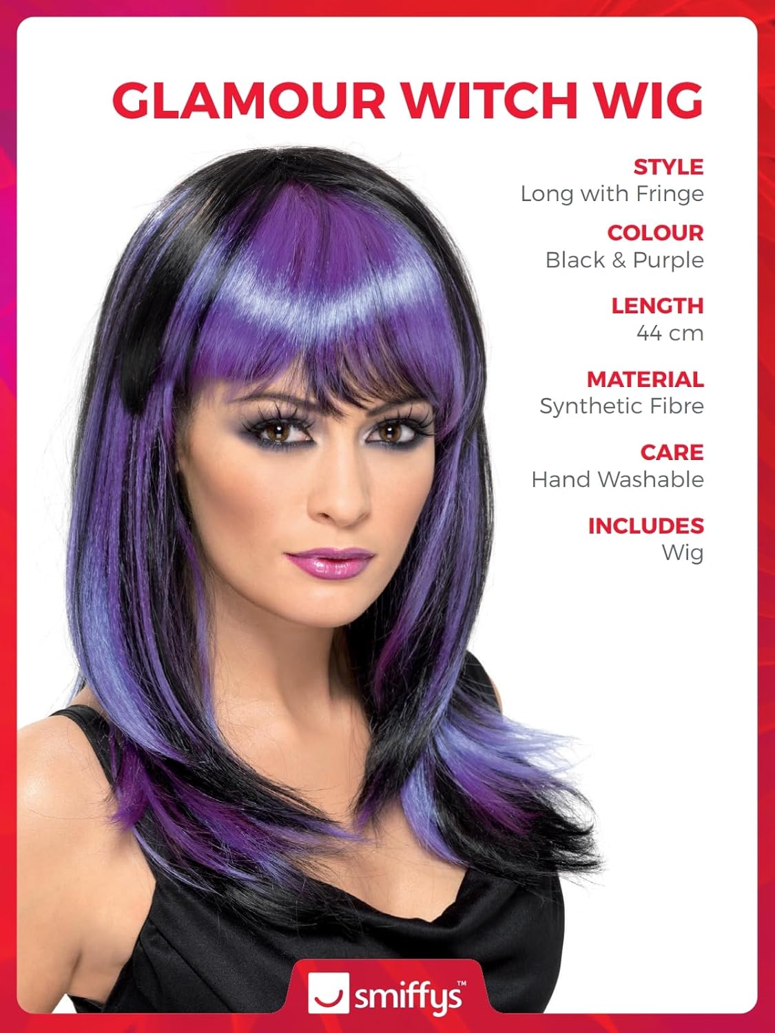 Detalle de Smiffys Perruque sorciĂšre glamour Longue đ