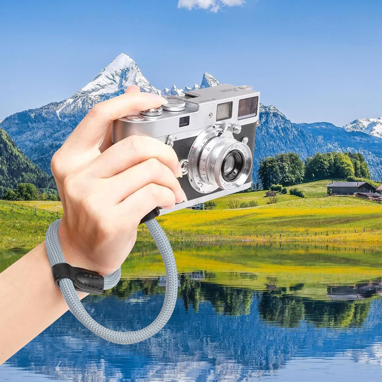 Thumbnail 6 de Chingcoo Kamera-Handschlaufe mit Schnellverschluss – verstellbarer Kameragurt für Outdoor, Kletterseil-Optik