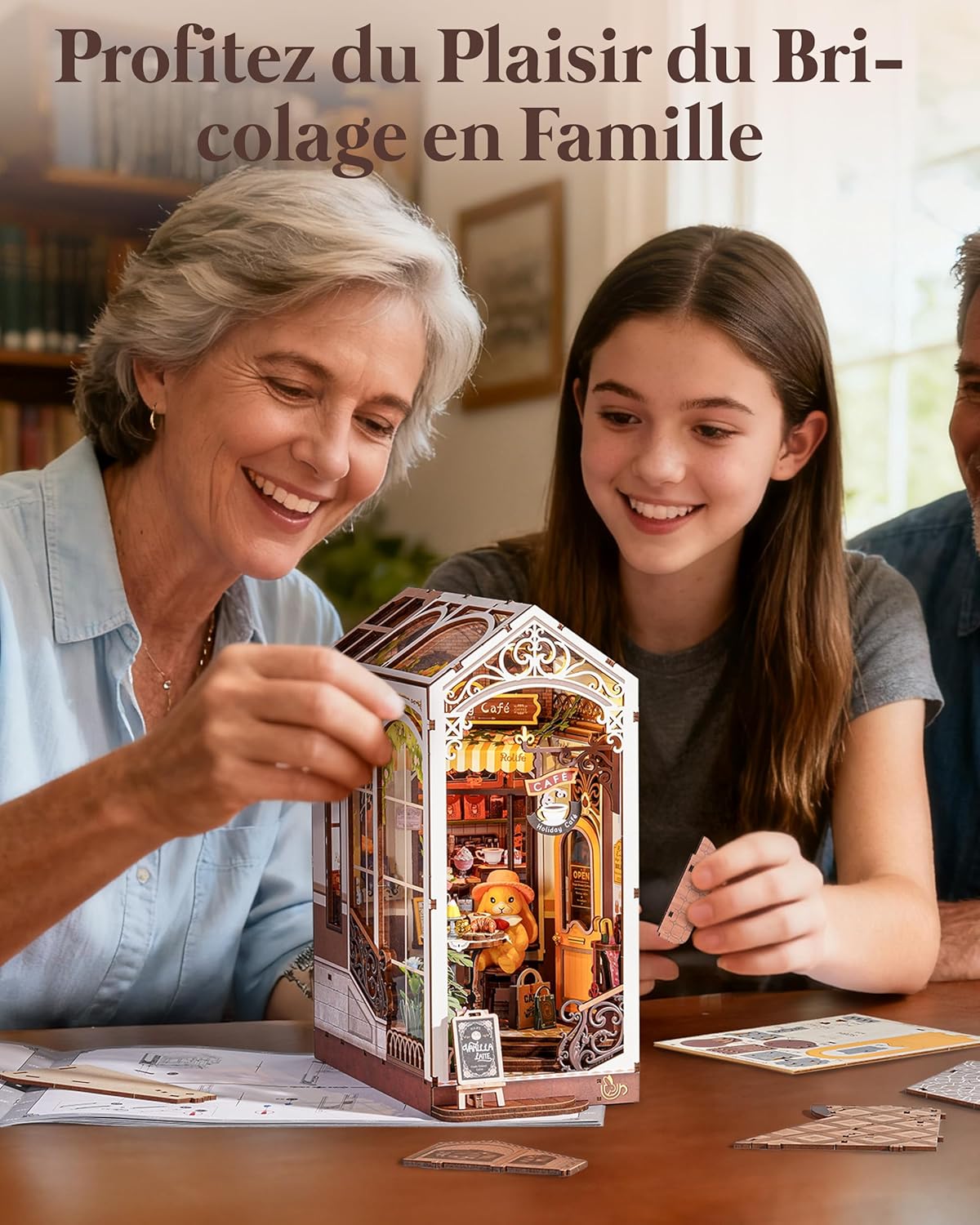 Thumbnail 6 de Rolife Book Nook Café 3,5 h 📚