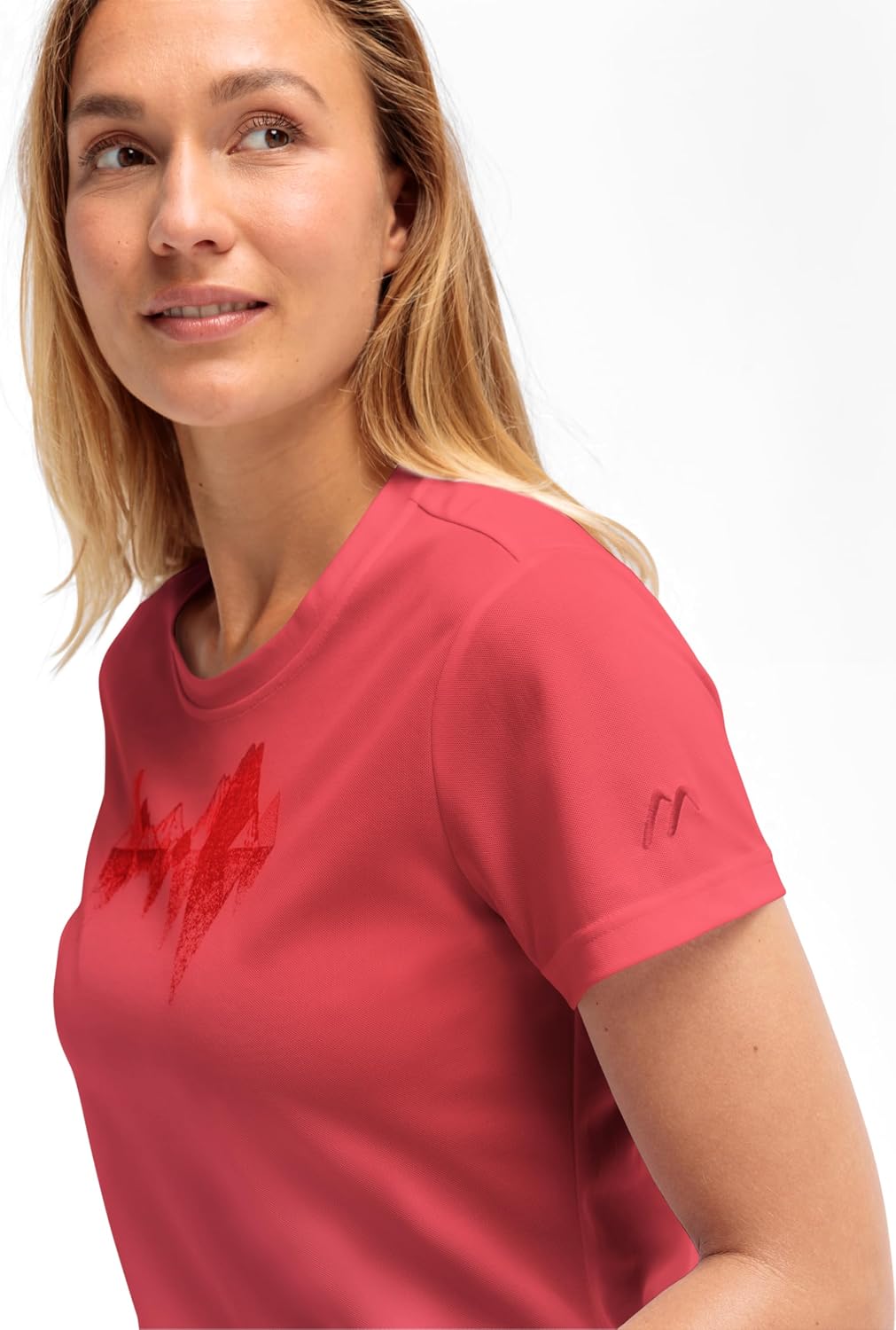 Detalle de Maier Sports Tilia Pique W T-Shirt Femme (Lot de 1) – Tissu frais et recyclage facilité