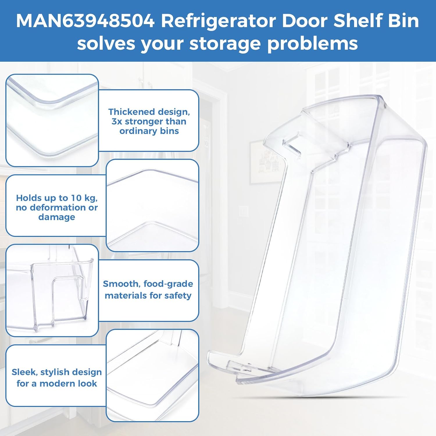 Thumbnail 6 de MAN63948504 Refrigerator Door Shelf Bin