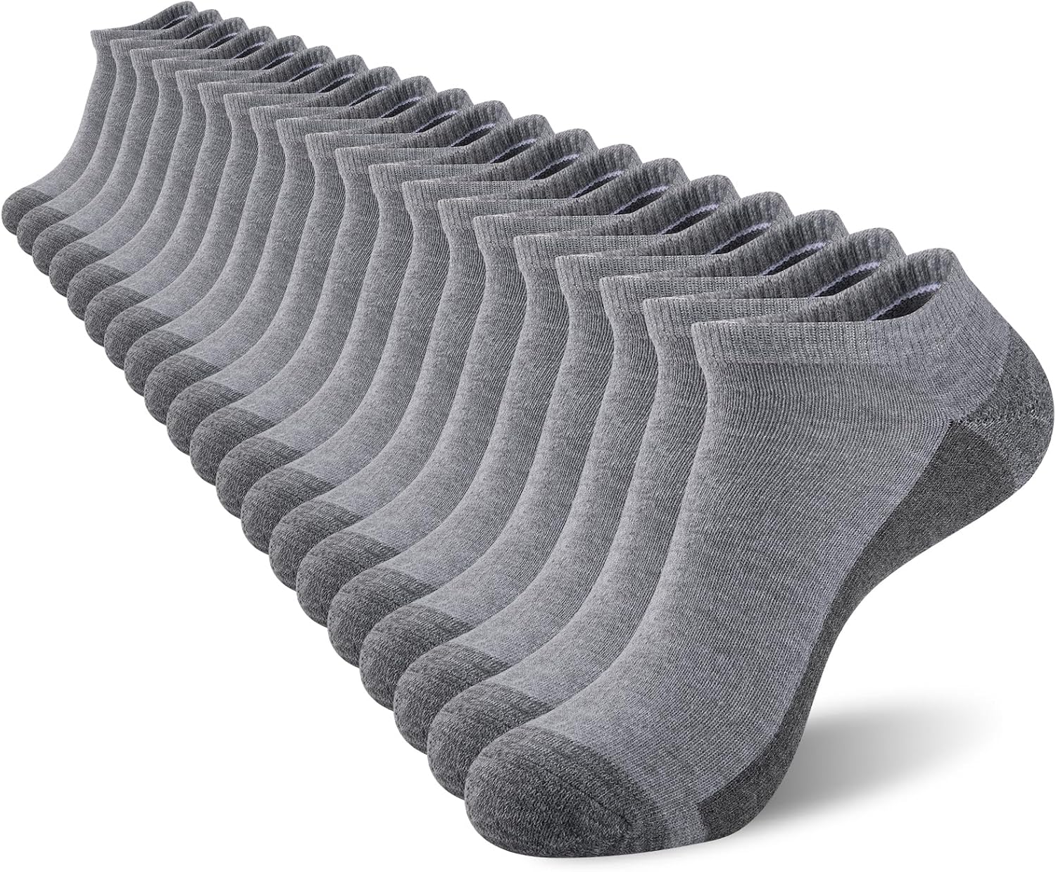 Detalle de COOVAN Men's Athletic Ankle Socks, 12-Pair Pack