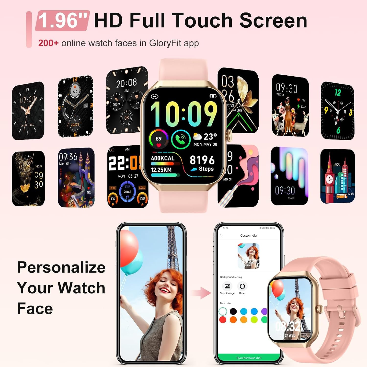 Detalle 1 de Jugeman Smartwatch 1.96-Inch Display