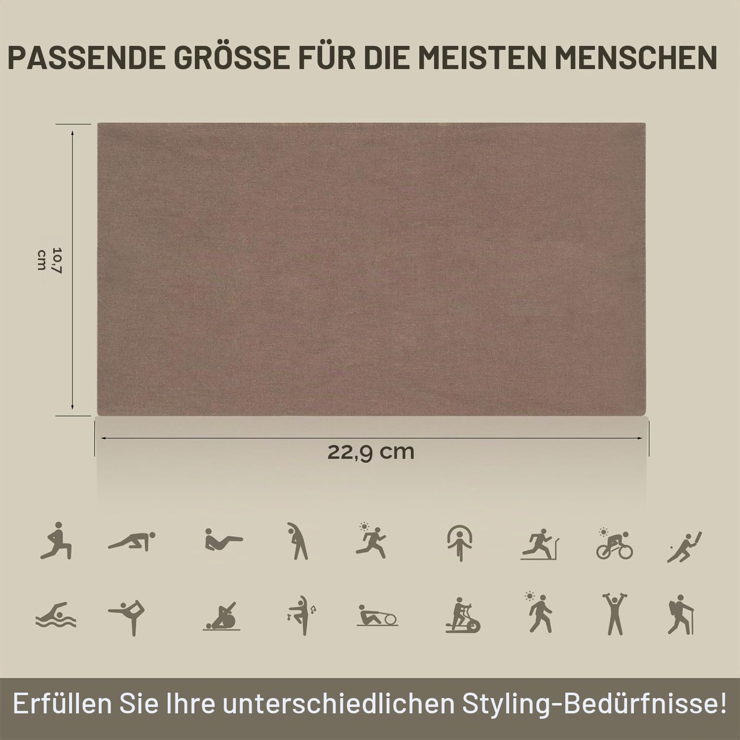 Thumbnail 1 de DiyJibb Damen-Stirnbänder im 7er-Set: breite Haarbänder für Workout & Alltag