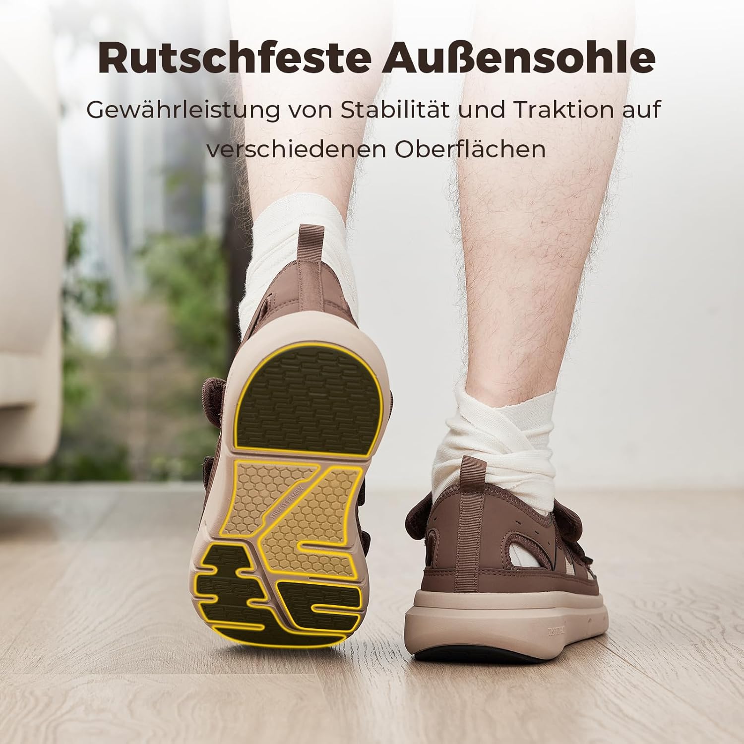 Thumbnail 4 de FitVille Diabetiker Sandalen Herren Extra Weit – Orthopädische Sandalen mit Klettverschluss