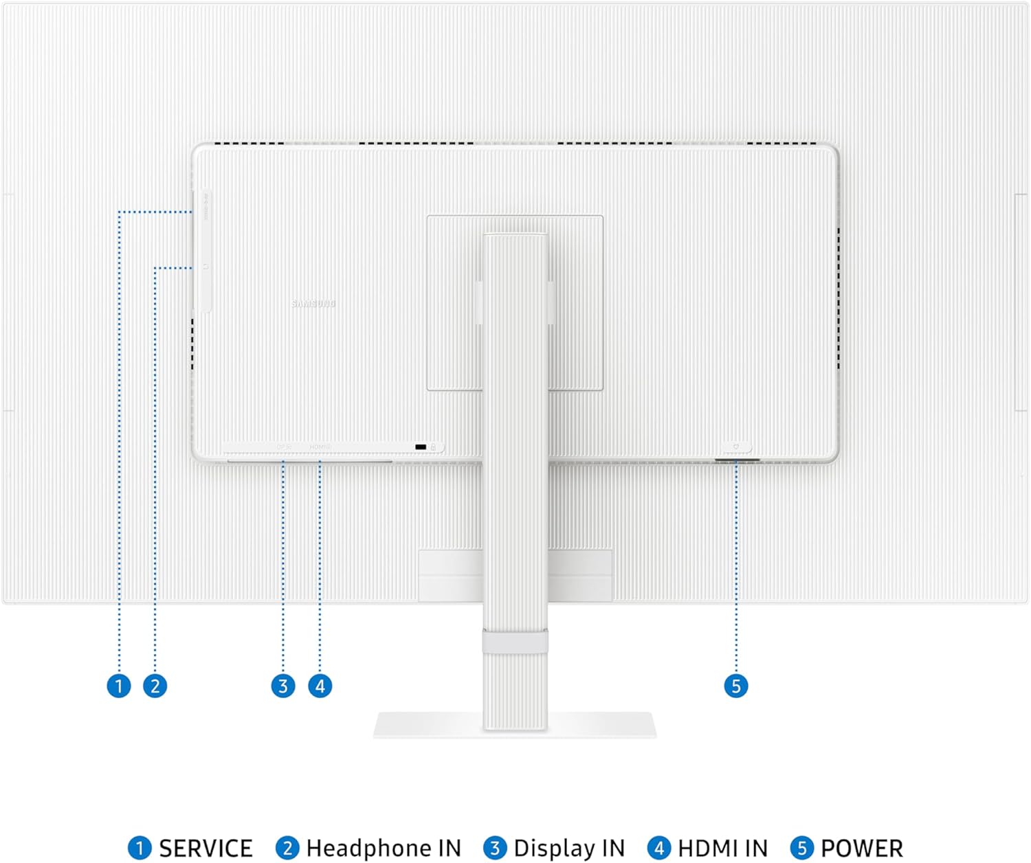 Thumbnail 2 de Samsung LS32D701EAUXXU 32-inch 4K monitor with HDMI, DisplayPort and USB