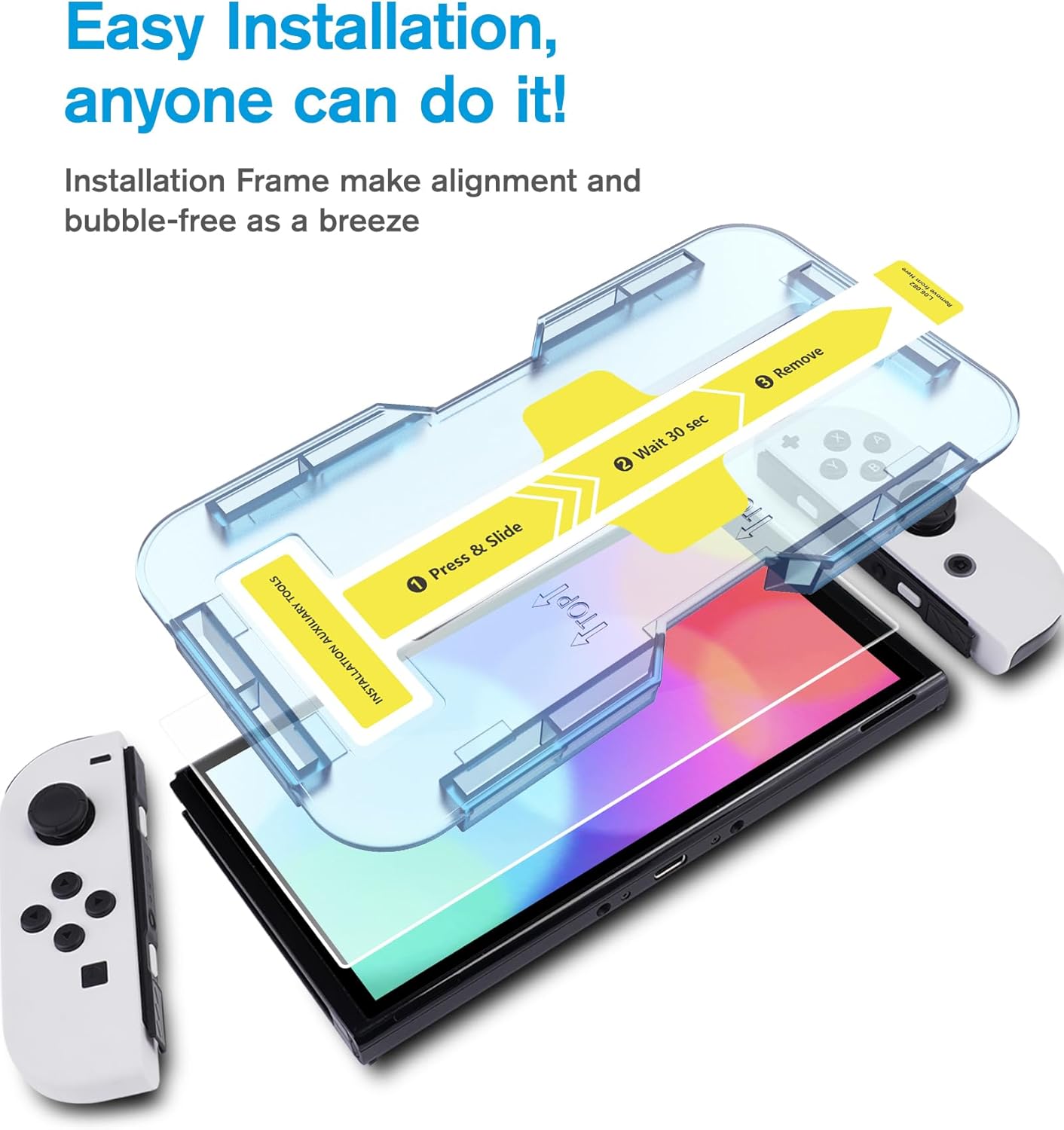Thumbnail 1 de MOBDIK 2 Stück Schutzfolie für Switch OLED