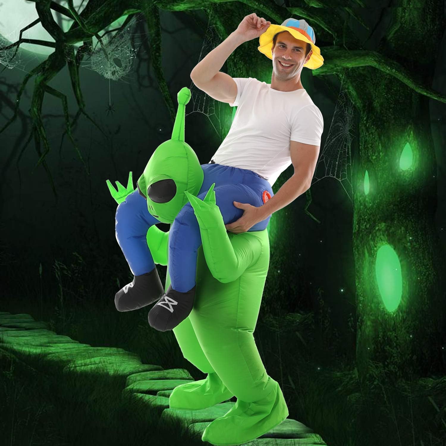 Thumbnail 5 de Double Couple Inflatable Alien Costume for Adults with Built-In Air Pump