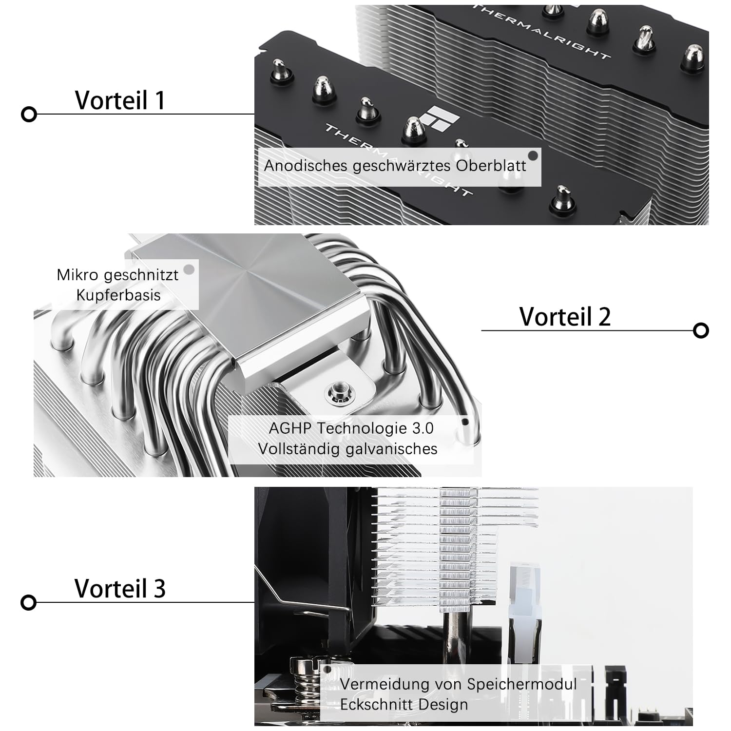 Thumbnail 4 de TR-Thermalright Phantom Spirit 120 SE CPU-Kühler (Doppelturm, 7 Heatpipes, Dual 120-mm, für AM5/AM4 & Intel LGA)