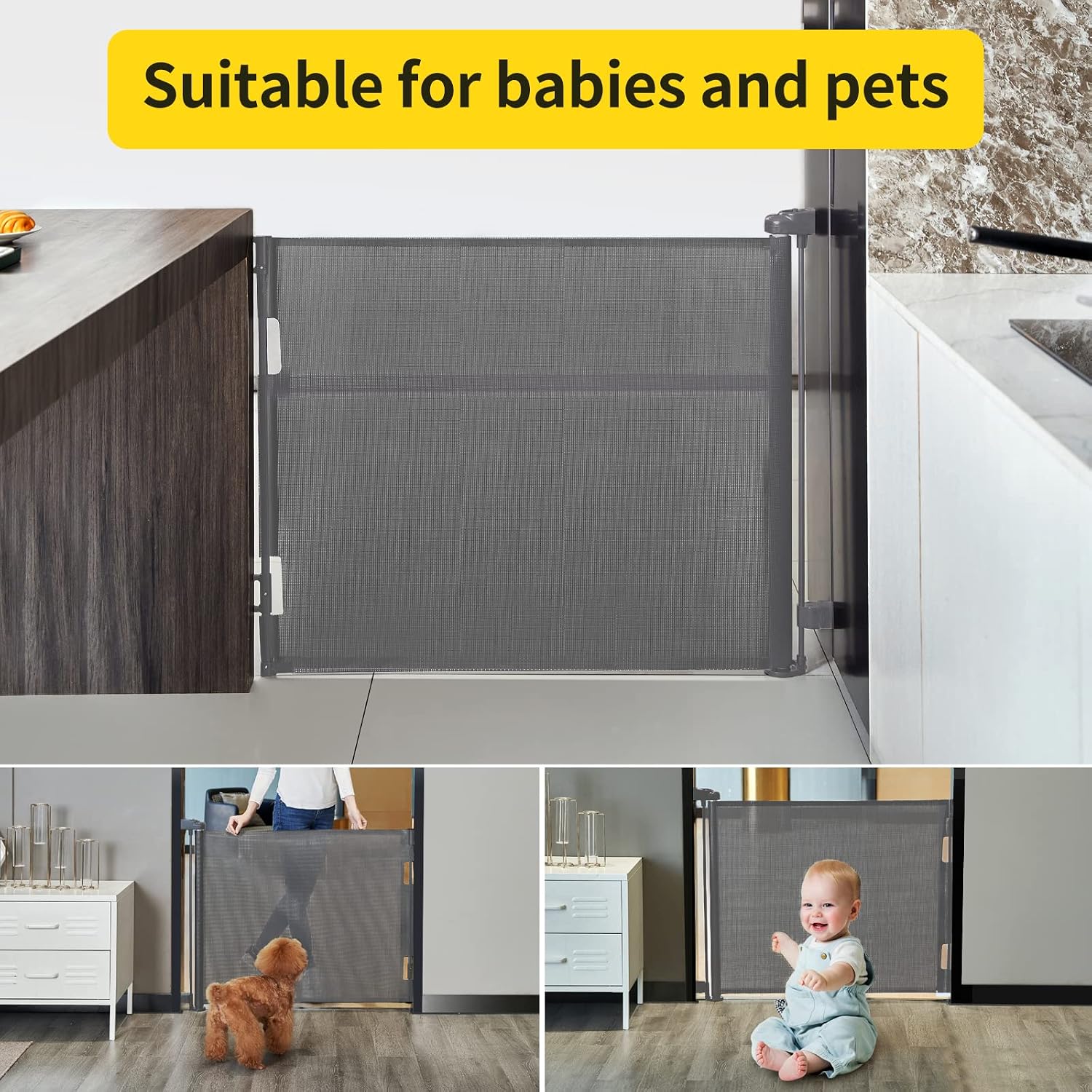 Thumbnail 5 de Lexixi ibao Retractable Baby Gate 33