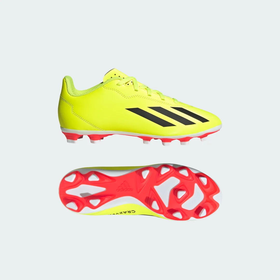 Detalle de Adidas X Crazyfast Club versátil: Bota de fútbol en Amarillo
