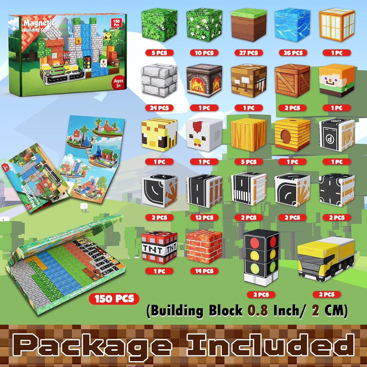 Thumbnail 1 de Magneverse 150 PCS Magnetic Blocks 🧩