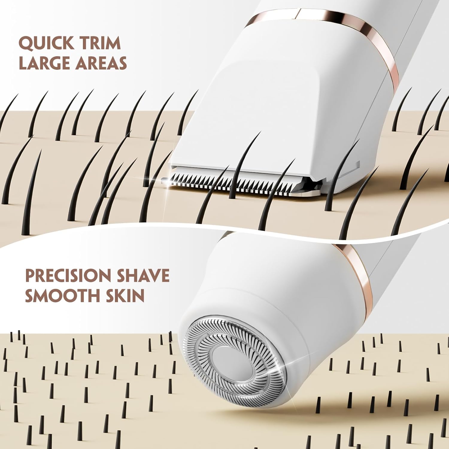 Thumbnail 2 de Tiovara 3-in-1 Lady Shaver for Women — Painless Electric Razor with IPX7 Waterproof Design