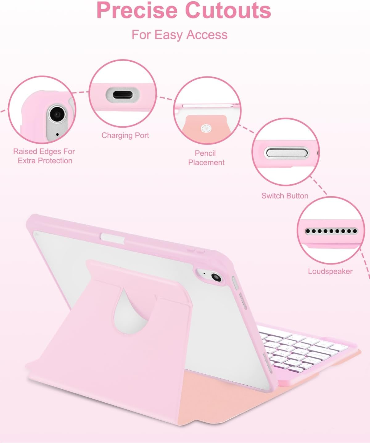 Thumbnail 6 de EAMPANG iPad keyboard case 11th Generation