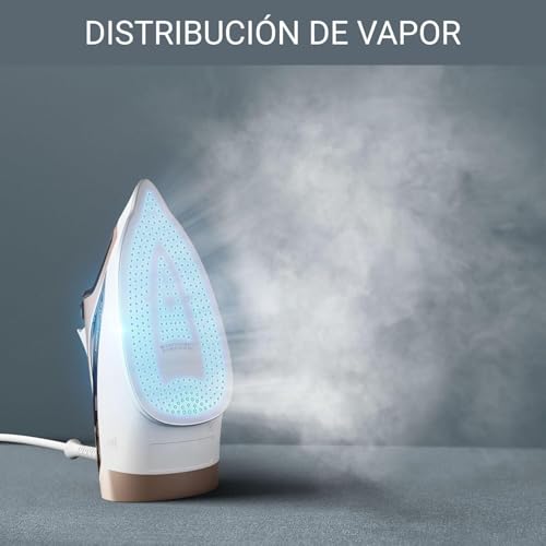 Detalle de Rowenta Effective + DX1635: Plancha de vapor de 2400 W con Autosteam y suela Microsteam 300