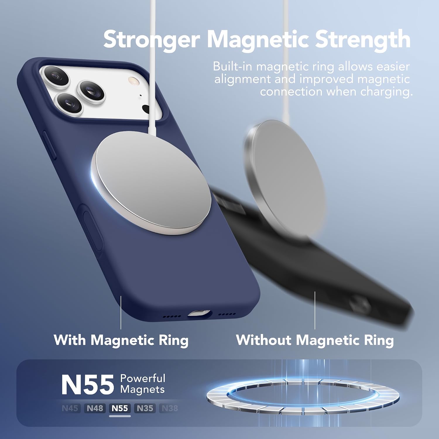 Detalle de GONEZ Magnetic iPhone 17 Pro Case 6.3-inch